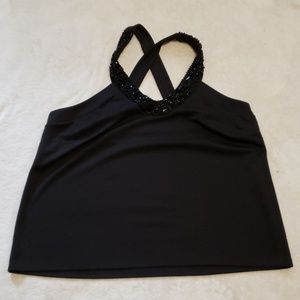 Lane Bryant fancy top size 18/20 plus black